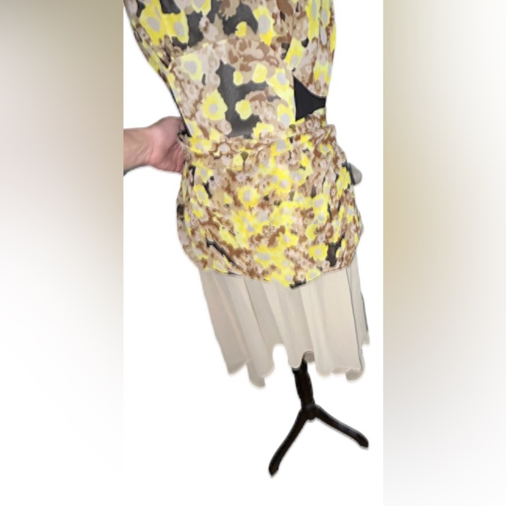 πROMEO & JULIET COUTURE! HIGH-LOW DRESS! SUPER SLEEK! SHEER TOP & SIDE PANELS! - Picture 11 of 16